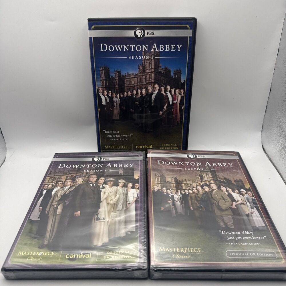 Downtown Abbey Complete Season 1-3 DVDs  PBS Series  2/3 New Sealed